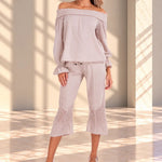 'Gloria' Off Shoulder Blouse WOMEN'S TOP for women resort wear - Seaspice Resort Wear
