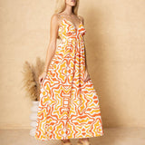 'Hallie' Print Maxi Dress WOMEN'S DRESS for women resort wear - Seaspice Resort Wear