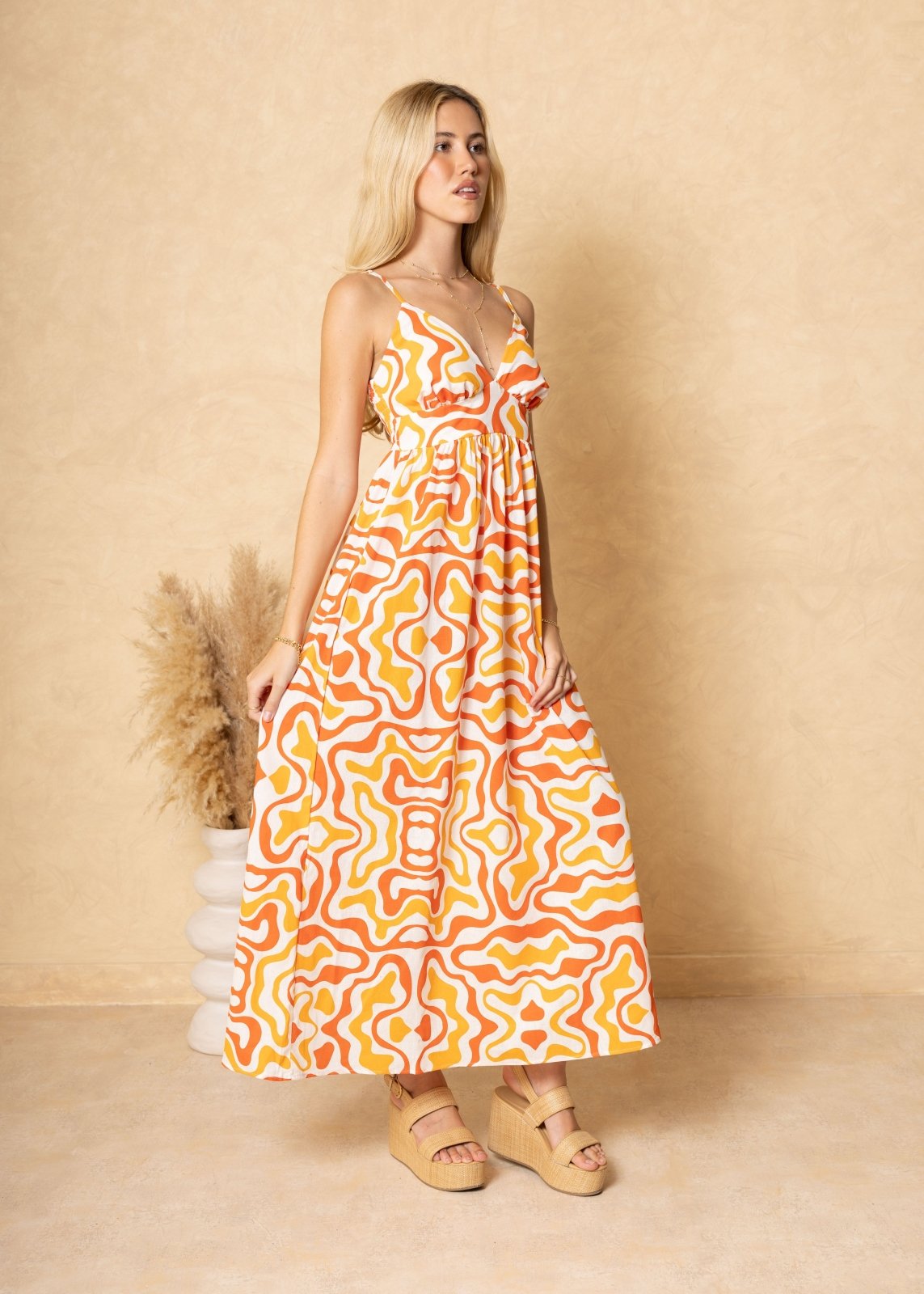 'Hallie' Print Maxi Dress WOMEN'S DRESS for women resort wear - Seaspice Resort Wear