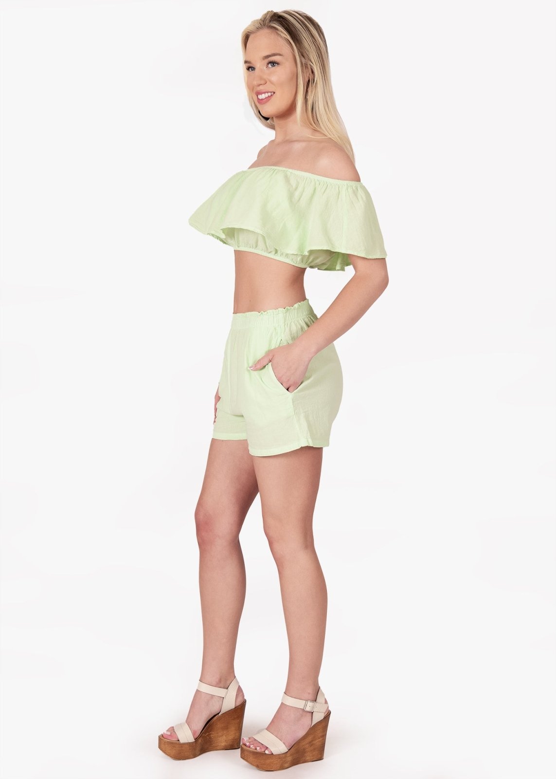 'Hayden' Front Pockets Shorts WOMEN'S SHORTS for women resort wear - Seaspice Resort Wear