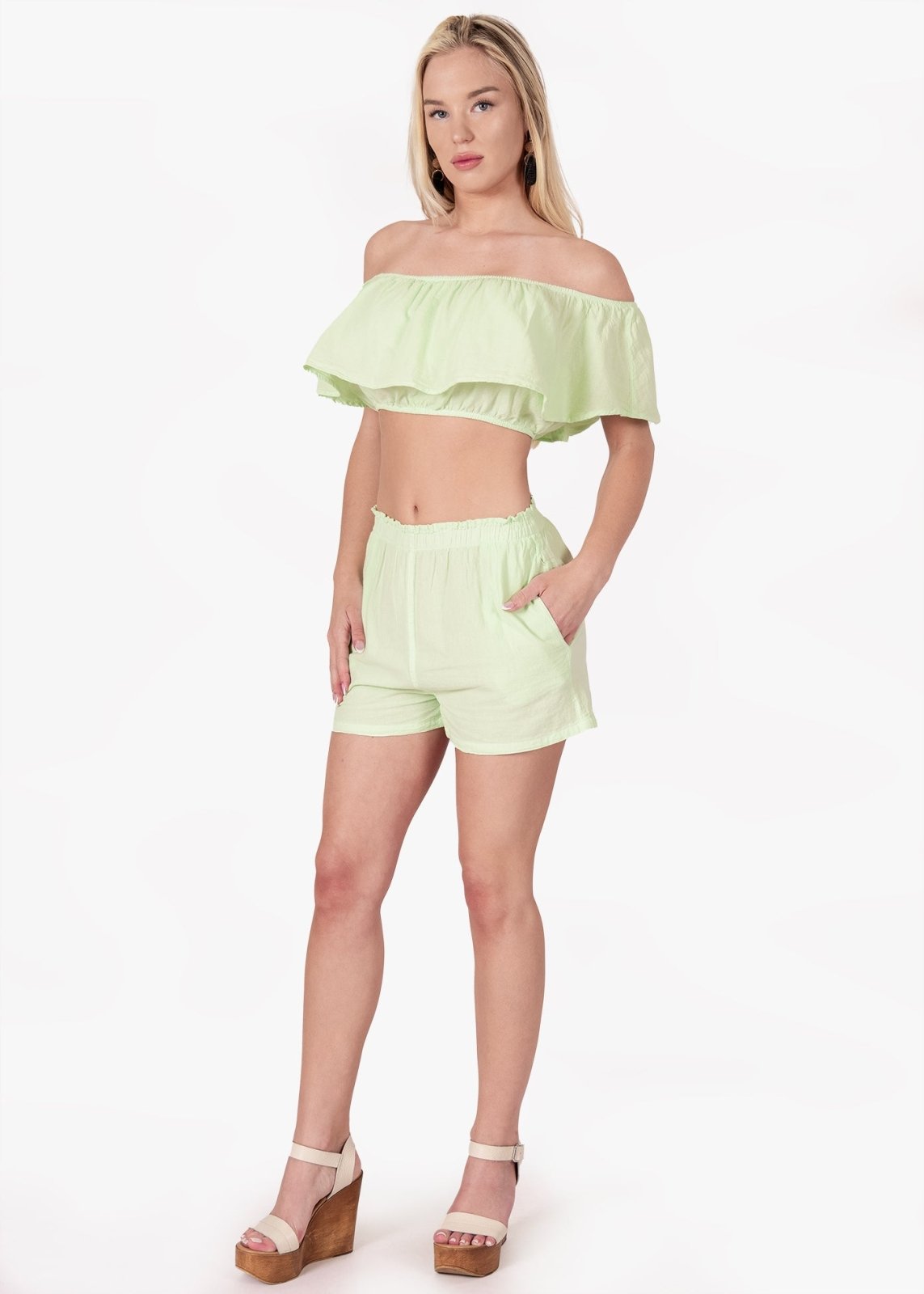 'Hayden' Front Pockets Shorts WOMEN'S SHORTS for women resort wear - Seaspice Resort Wear