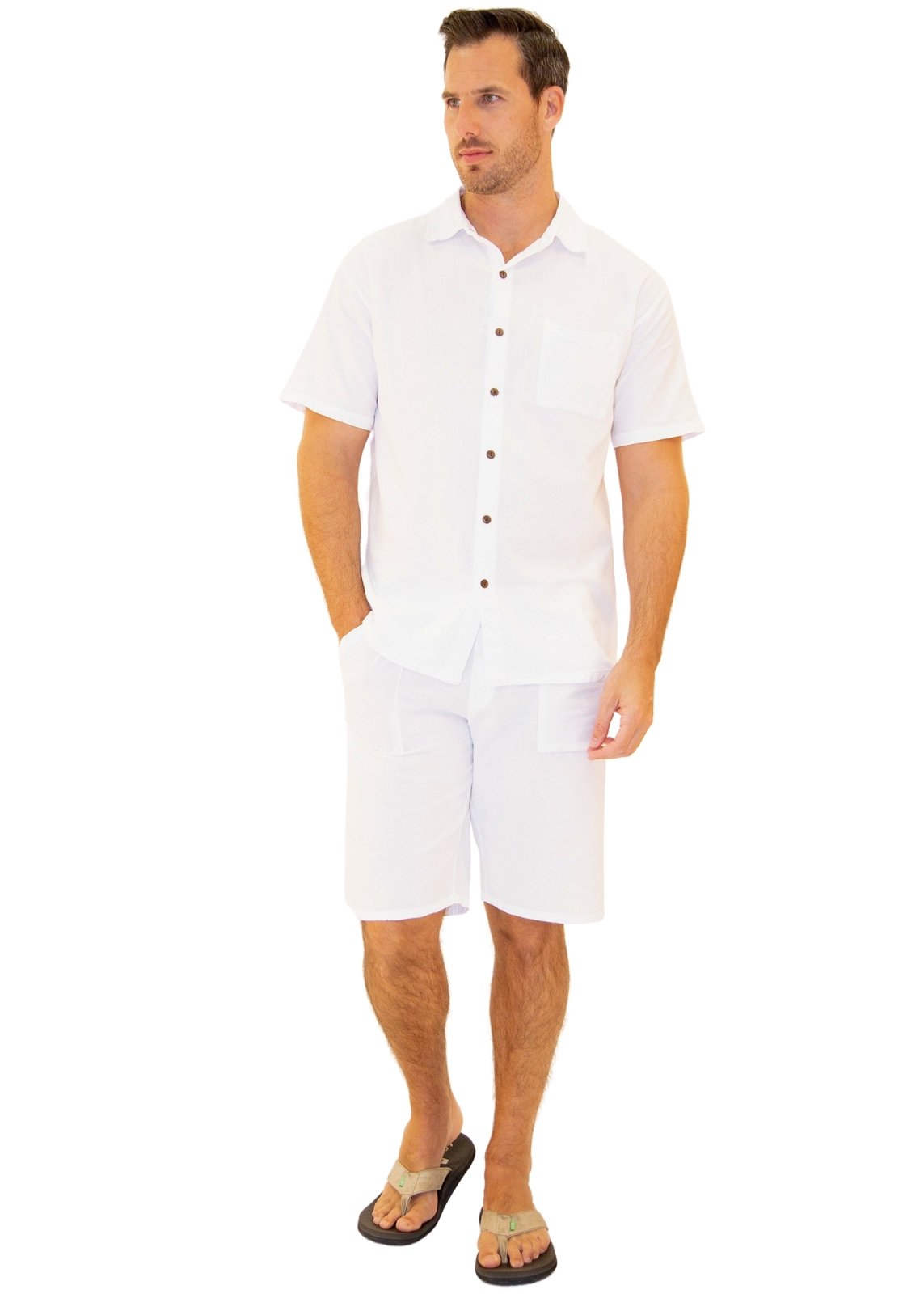 'Ibiza' Cotton Button Down