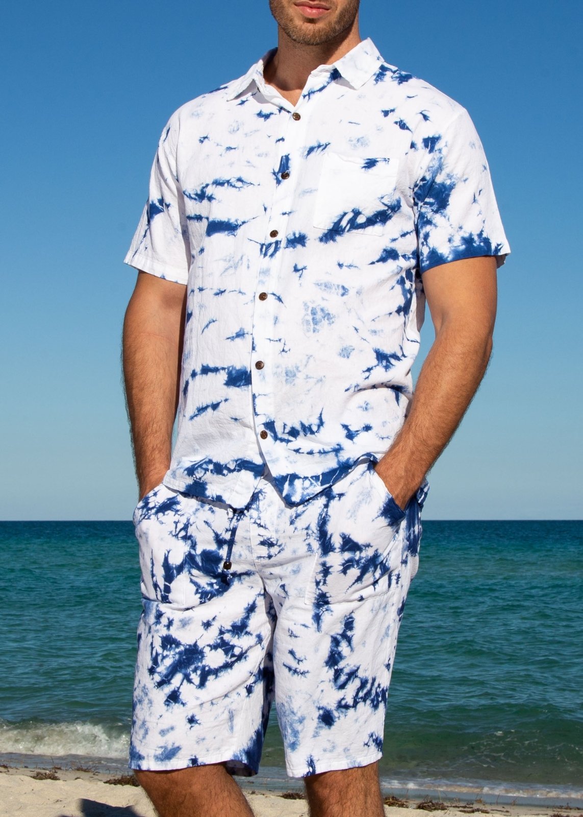 'Ibiza' Cotton Button Down SEASPICE MEN for women resort wear - Seaspice Resort Wear