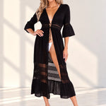 'Jacqueline' Tie-Front Cover-Up WOMEN'S COVER UP for women resort wear - Seaspice Resort Wear