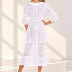'Jacqueline' Tie-Front Cover-Up WOMEN'S COVER UP for women resort wear - Seaspice Resort Wear