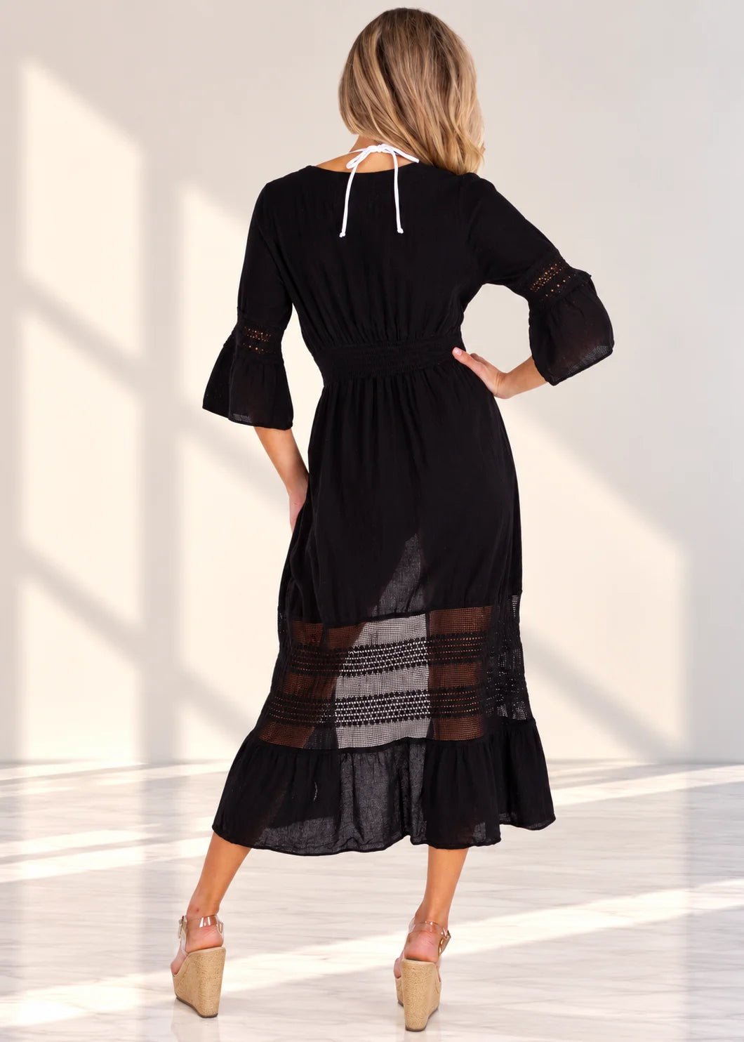 'Jacqueline' Tie-Front Cover-Up WOMEN'S COVER UP for women resort wear - Seaspice Resort Wear