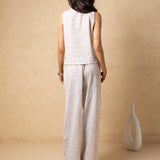 'Kairi' Print Tie - Front Vest Top WOMEN'S TOP for women resort wear - Seaspice Resort Wear