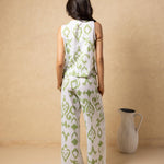 'Kairi' Print Tie - Front Vest Top WOMEN'S TOP for women resort wear - Seaspice Resort Wear