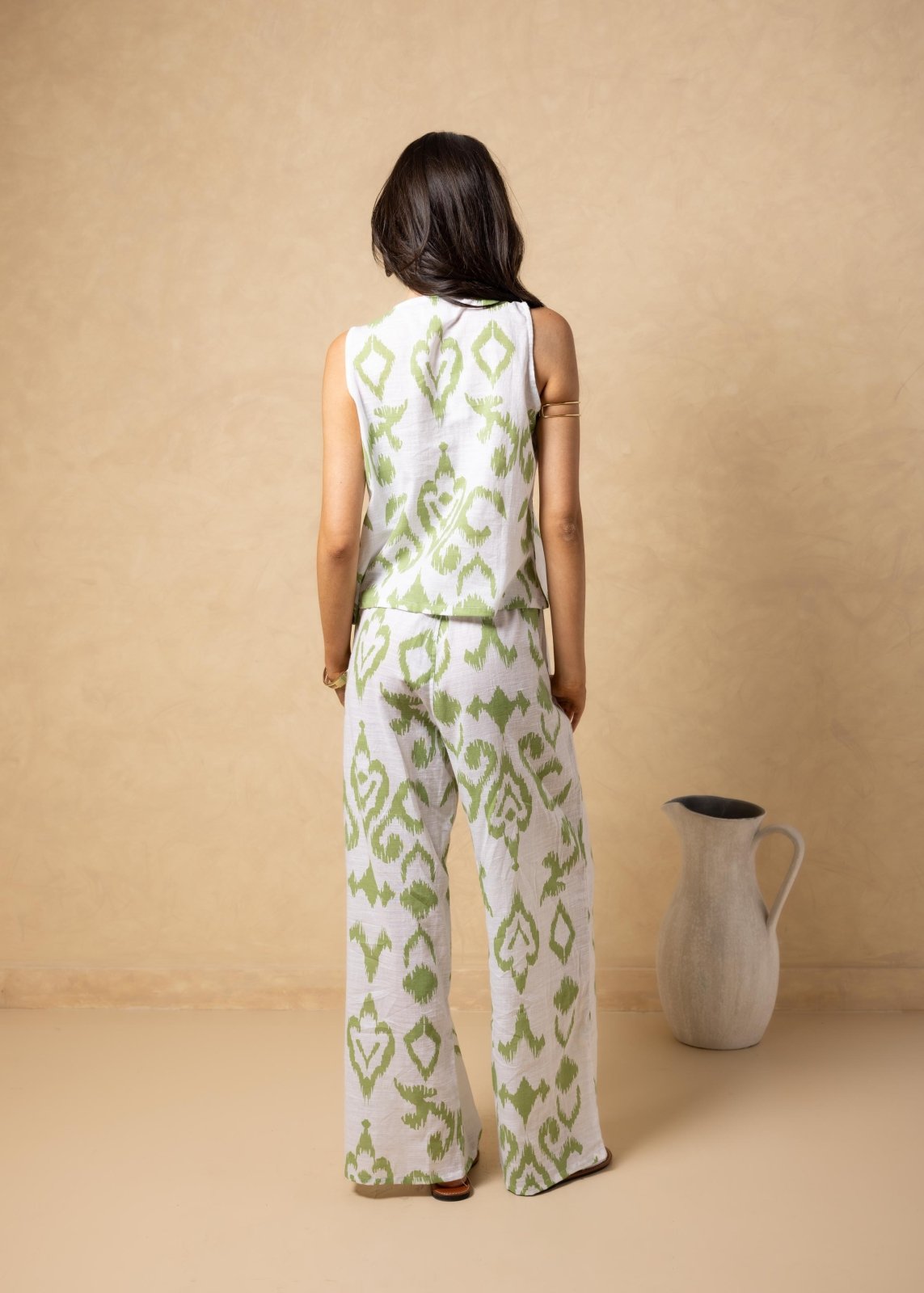 'Kairi' Print Tie - Front Vest Top WOMEN'S TOP for women resort wear - Seaspice Resort Wear