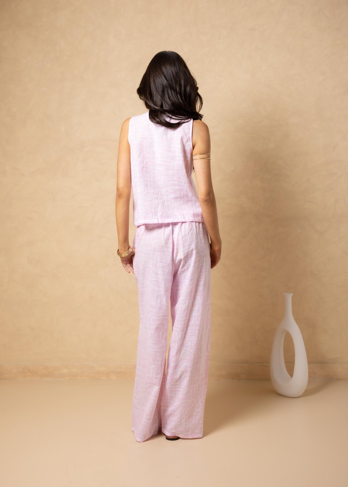 'Kairi' Print Tie - Front Vest Top WOMEN'S TOP for women resort wear - Seaspice Resort Wear