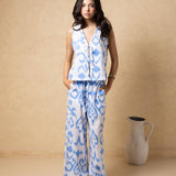 'Kairi' Print Tie - Front Vest Top WOMEN'S TOP for women resort wear - Seaspice Resort Wear