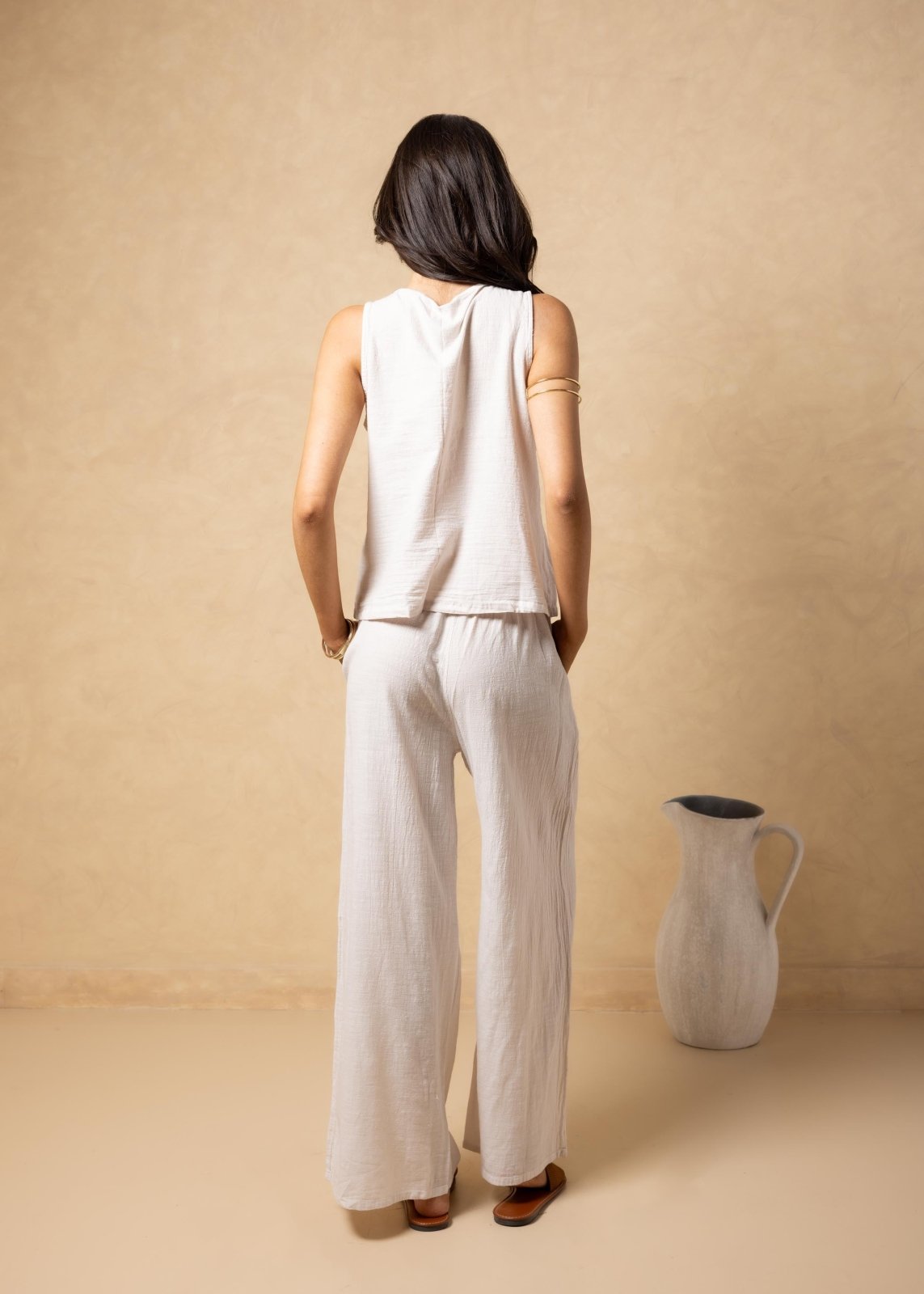 'Kairi' Tie - Front Vest Top WOMEN'S TOP for women resort wear - Seaspice Resort Wear