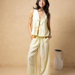 'Kairi' Tie - Front Vest Top WOMEN'S TOP for women resort wear - Seaspice Resort Wear