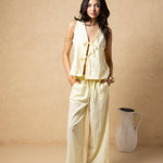 'Kairi' Tie - Front Vest Top WOMEN'S TOP for women resort wear - Seaspice Resort Wear