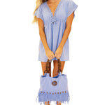 'Kelsey' Tunic Cover - Up White WOMEN'S COVER UP for women resort wear - Seaspice Resort Wear