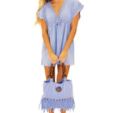 'Kelsey' Tunic Cover - Up White WOMEN'S COVER UP for women resort wear - Seaspice Resort Wear