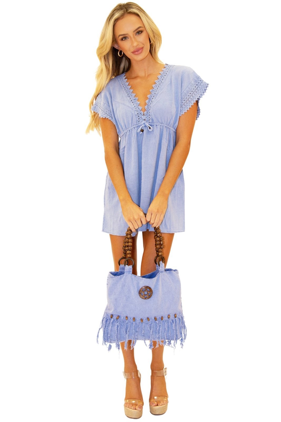 'Kelsey' Tunic Cover - Up White WOMEN'S COVER UP for women resort wear - Seaspice Resort Wear