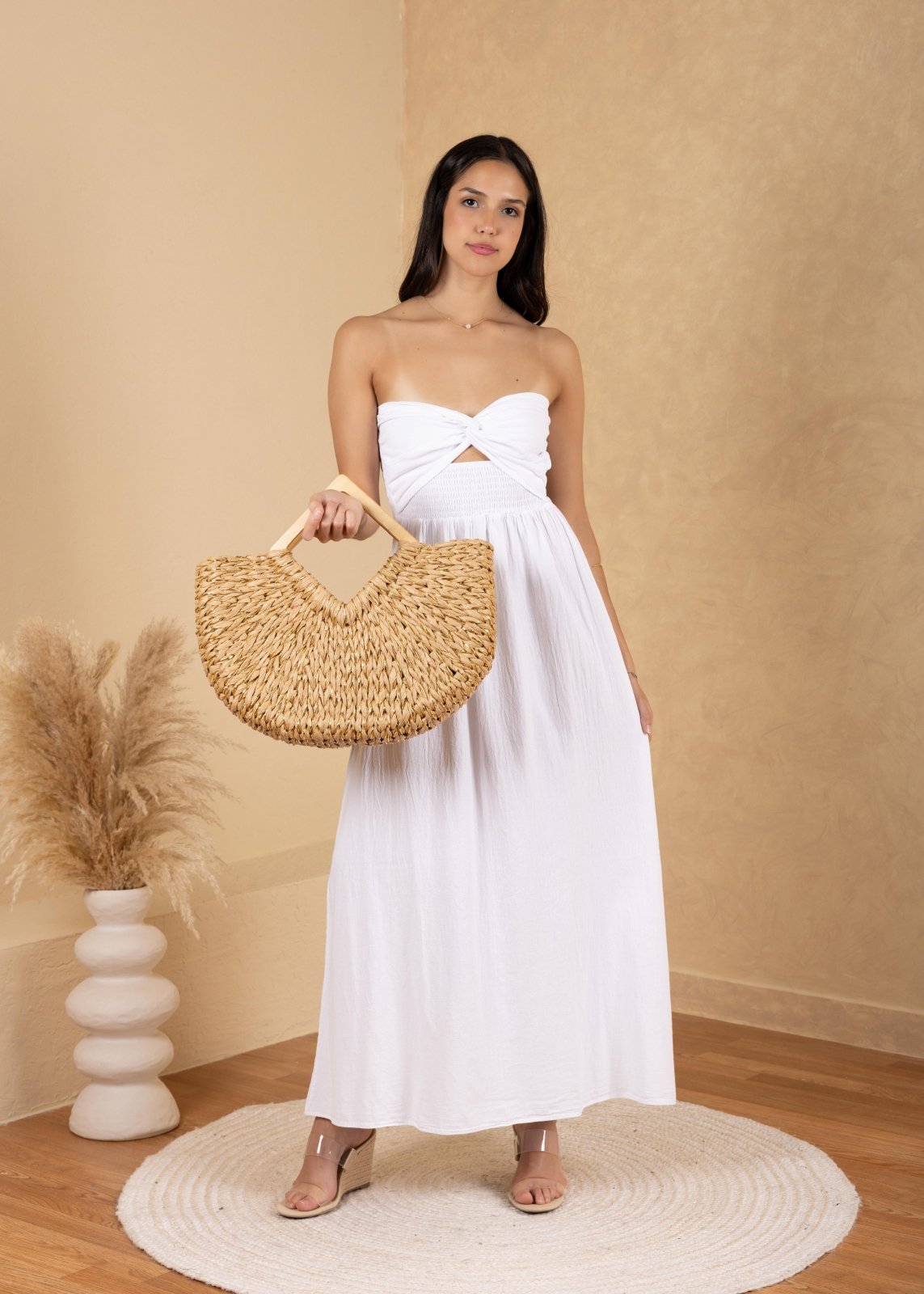 'Kenzie' Bag Made Of Natural Materials ACCESSORIES for women resort wear - Seaspice Resort Wear