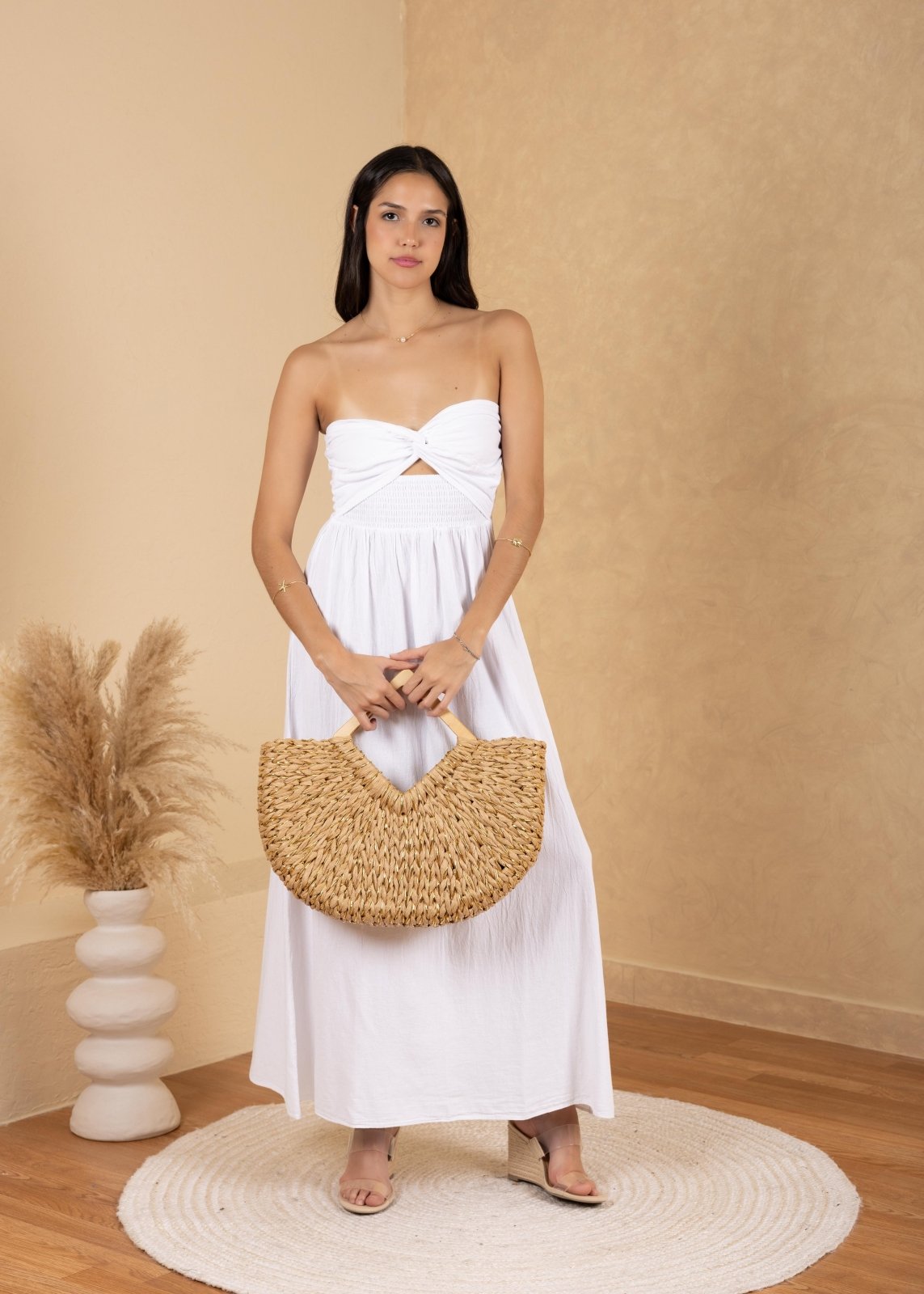 'Kenzie' Bag Made Of Natural Materials ACCESSORIES for women resort wear - Seaspice Resort Wear