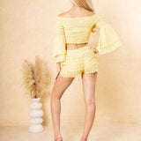 'Lana' Smocked Bell Sleeve Top WOMEN'S TOP for women resort wear - Seaspice Resort Wear