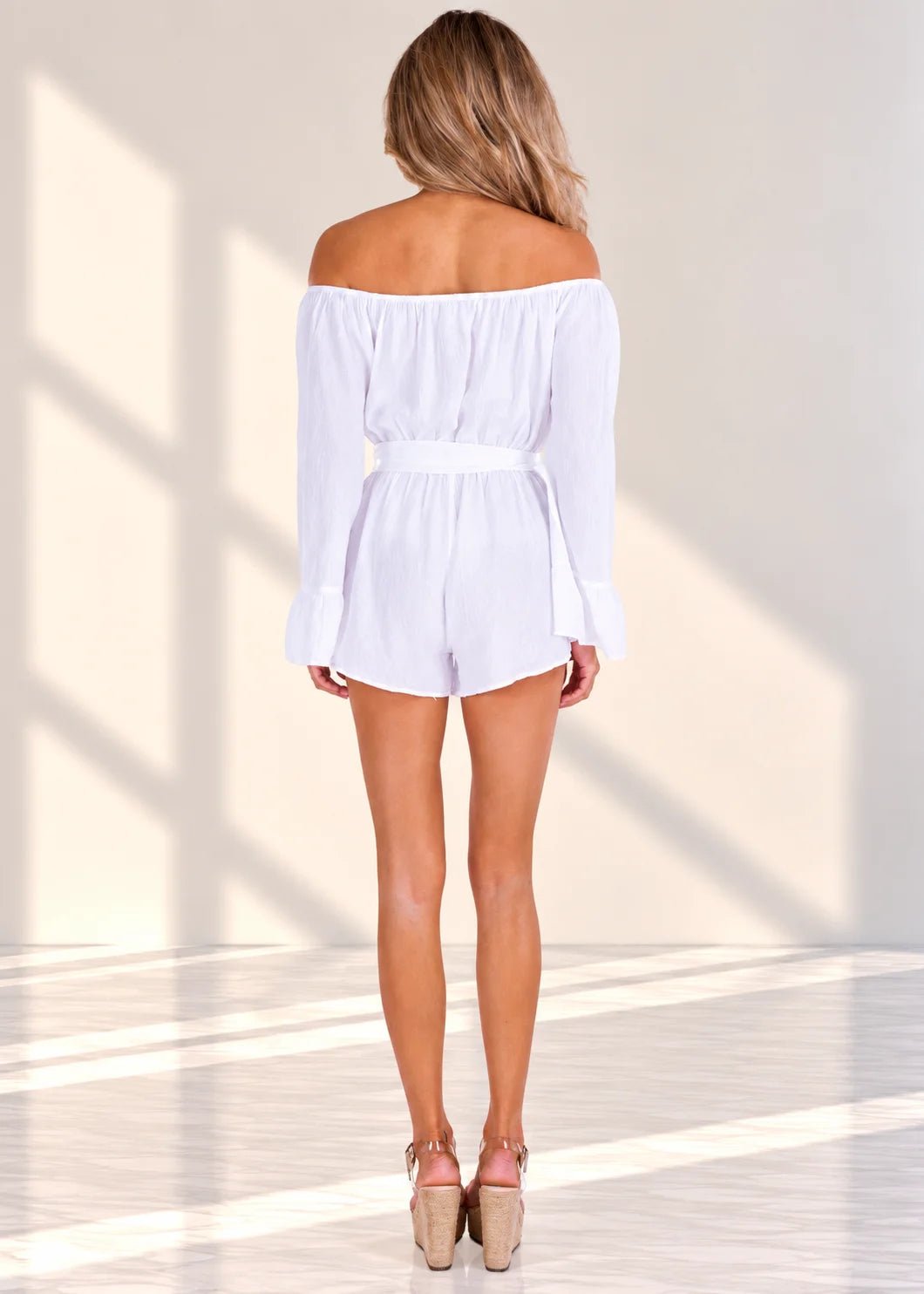 'Lizzie' Off Shoulder Romper WOMEN'S ROMPER for women resort wear - Seaspice Resort Wear