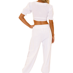'Lucy' Tie Front Crop Top WOMEN'S TOP for women resort wear - Seaspice Resort Wear