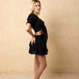 'Lucy' Tie Front Crop Top WOMEN'S TOP for women resort wear - Seaspice Resort Wear