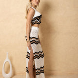 'Luna' Crochet Chevron Halter Top WOMEN'S TOP for women resort wear - Seaspice Resort Wear