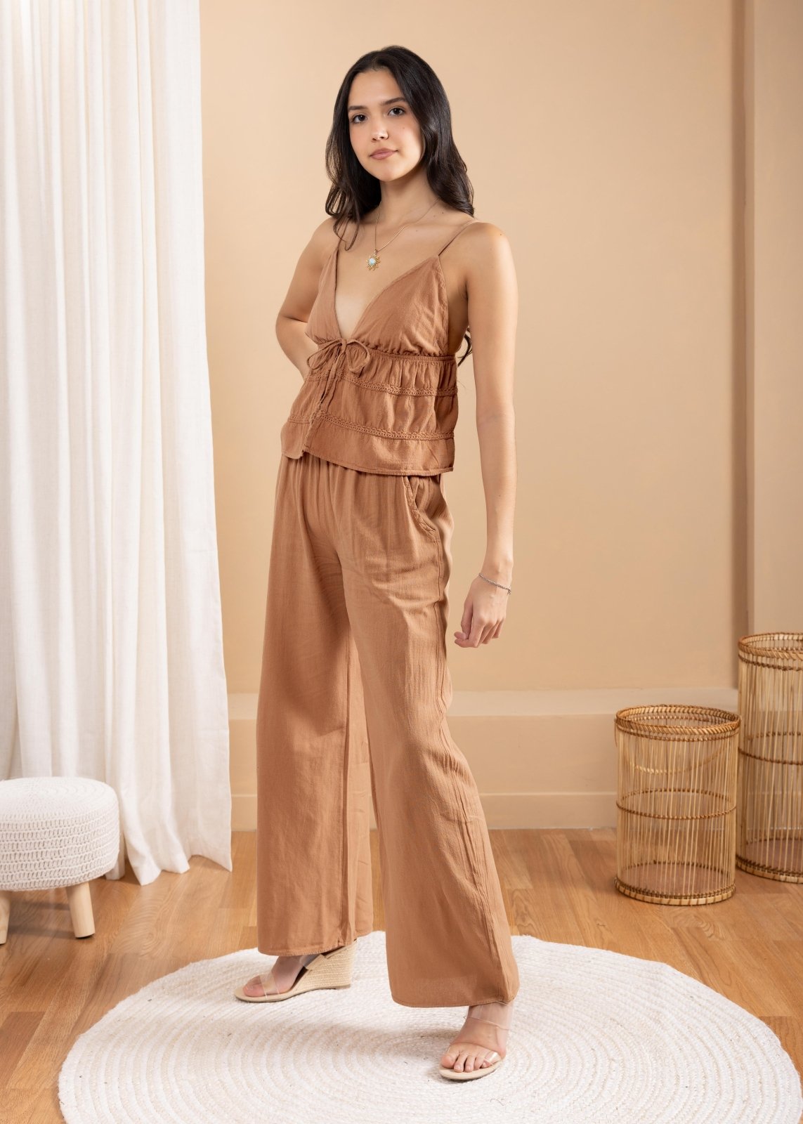 'Luz' Tie Front Top WOMEN'S TOP for women resort wear - Seaspice Resort Wear