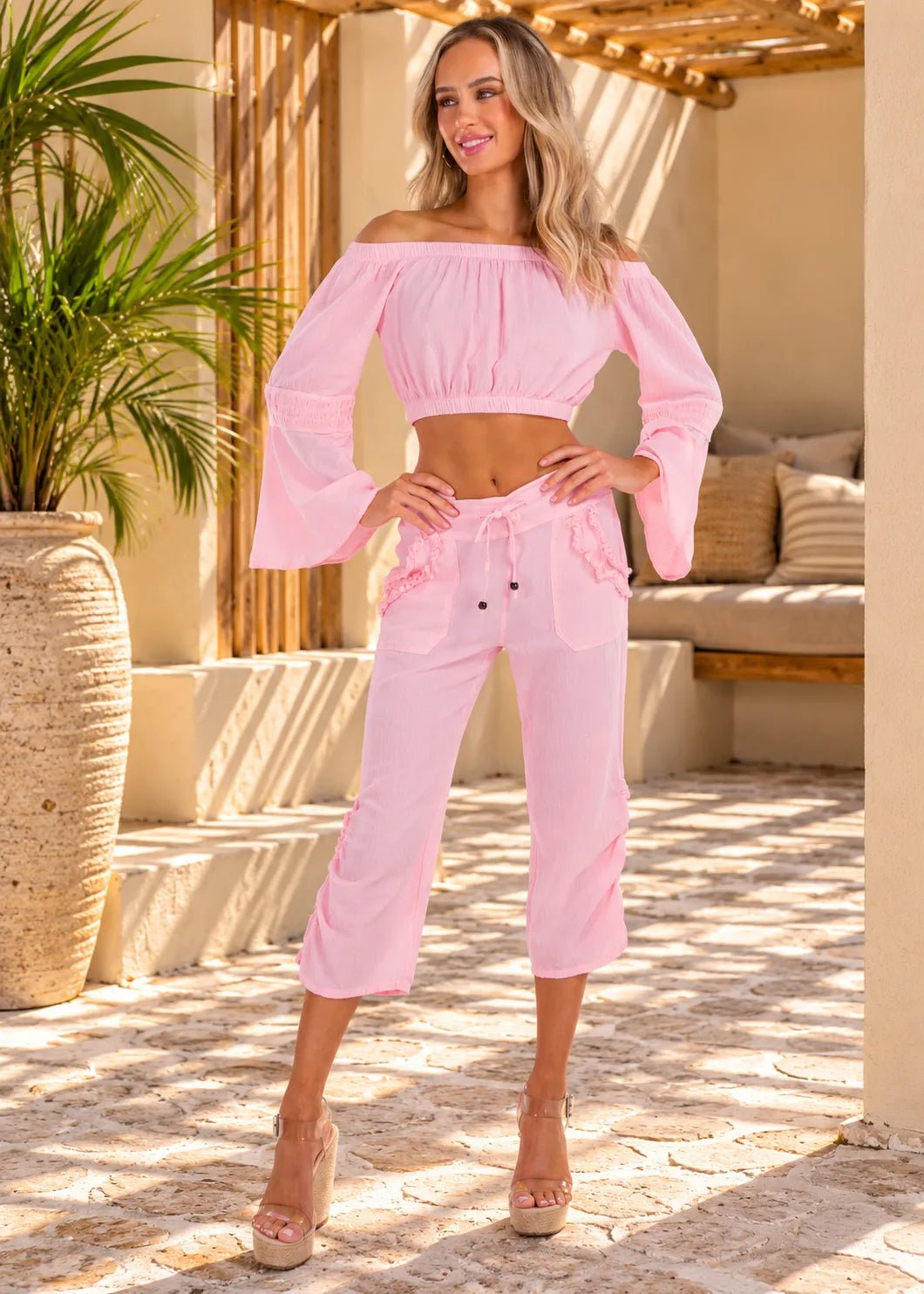 'Lyla' Bell Sleeve Top WOMEN'S TOP for women resort wear - Seaspice Resort Wear