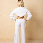 'Maeve' Long Sleeve Tie Top WOMEN'S TOP for women resort wear - Seaspice Resort Wear