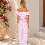 'Magnolia' Crochet Front Detail Pants WOMEN'S PANTS for women resort wear - Seaspice Resort Wear