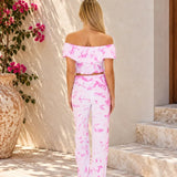 'Magnolia' Crochet Front Detail Pants WOMEN'S PANTS for women resort wear - Seaspice Resort Wear