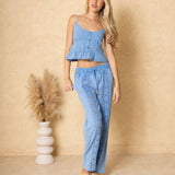 'Magnolia' Crochet Front Detail Pants WOMEN'S PANTS for women resort wear - Seaspice Resort Wear