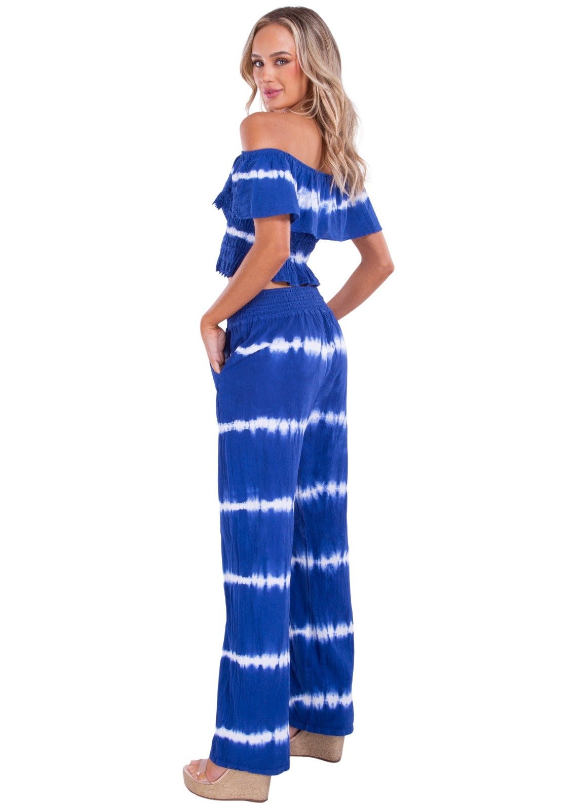 'Magnolia' Crochet Front Detail Pants WOMEN'S PANTS for women resort wear - Seaspice Resort Wear