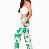 'Mallory' Flare Cotton Pants Print WOMEN'S PANTS for women resort wear - Seaspice Resort Wear
