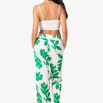 'Mallory' Flare Cotton Pants Print WOMEN'S PANTS for women resort wear - Seaspice Resort Wear
