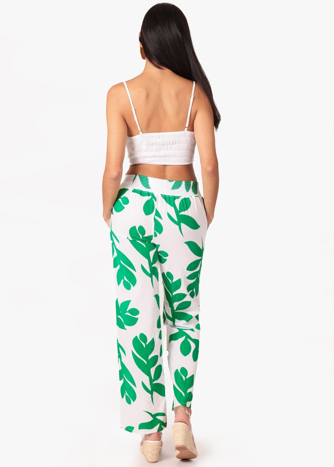 'Mallory' Flare Cotton Pants Print WOMEN'S PANTS for women resort wear - Seaspice Resort Wear