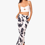 'Mallory' Flare Cotton Pants Print WOMEN'S PANTS for women resort wear - Seaspice Resort Wear