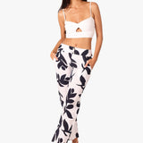 'Mallory' Flare Cotton Pants Print WOMEN'S PANTS for women resort wear - Seaspice Resort Wear