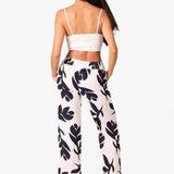 'Mallory' Flare Cotton Pants Print WOMEN'S PANTS for women resort wear - Seaspice Resort Wear