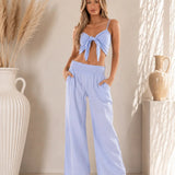 'Mara' Cotton Tie Front Top WOMEN'S TOP for women resort wear - Seaspice Resort Wear