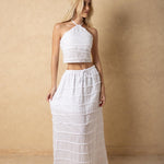 'Marbella' Tiered Maxi Skirt WOMEN'S SKIRT for women resort wear - Seaspice Resort Wear