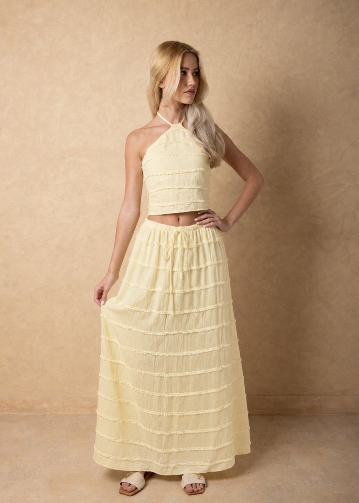 'Marbella' Tiered Maxi Skirt WOMEN'S SKIRT for women resort wear - Seaspice Resort Wear