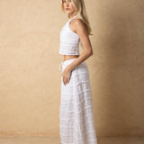 'Marbella' Tiered Maxi Skirt WOMEN'S SKIRT for women resort wear - Seaspice Resort Wear