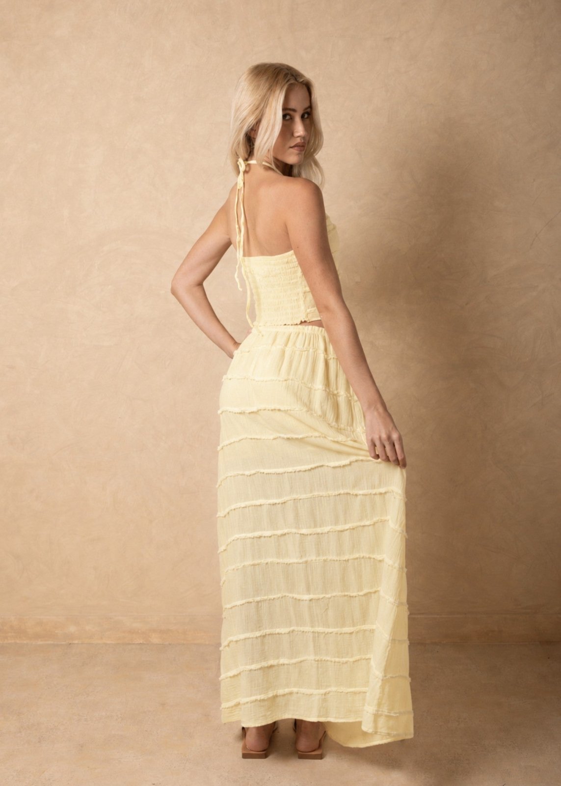 'Marbella' Tiered Maxi Skirt WOMEN'S SKIRT for women resort wear - Seaspice Resort Wear