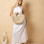 'Marella' Woven Resort Tote - Natural Materials ACCESSORIES for women resort wear - Seaspice Resort Wear