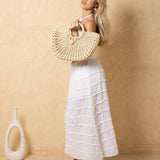 'Marella' Woven Resort Tote - Natural Materials ACCESSORIES for women resort wear - Seaspice Resort Wear