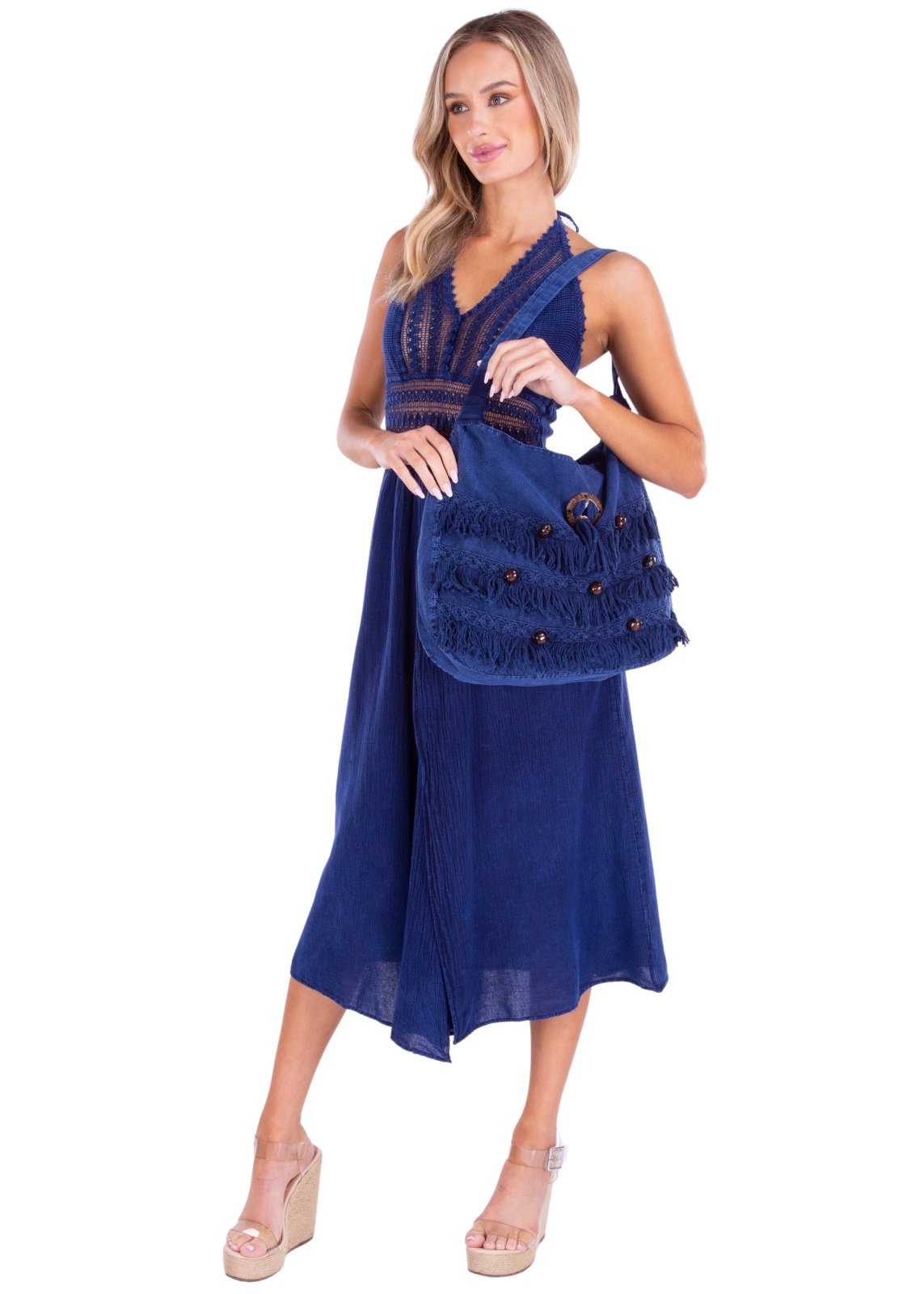 'Maya' Cotton Bag ACCESSORIES for women resort wear - Seaspice Resort Wear