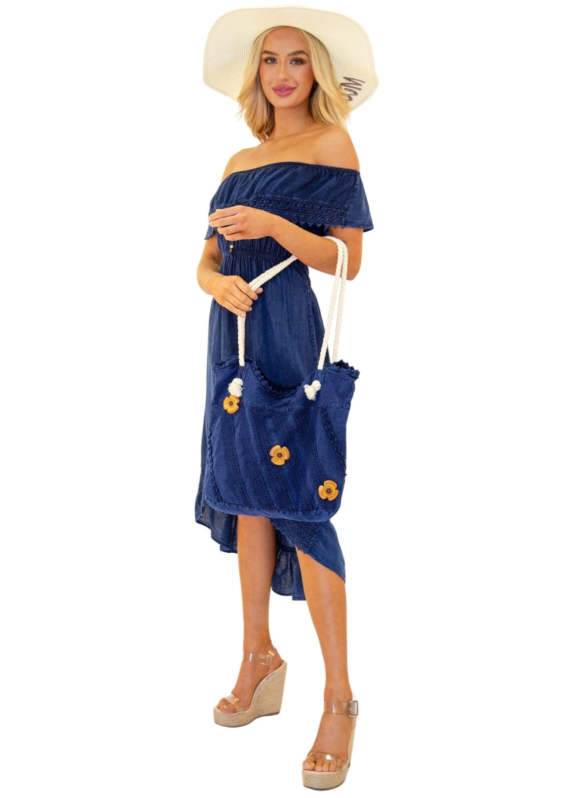 'Millie' Cotton Bag ACCESSORIES for women resort wear - Seaspice Resort Wear